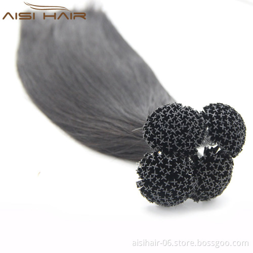 Aisi Hair Hot Sale Top Grade X-Tip Hair Extension Wholesale Natural Black Hair Extensions for Women